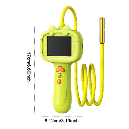 Handheld Endoscope, Children's Outdoor Toy, 2-Megapixel Extracurricular Photography, Scientific Experimental Teaching Tool Peaceful Pleasures Health and Wellness green