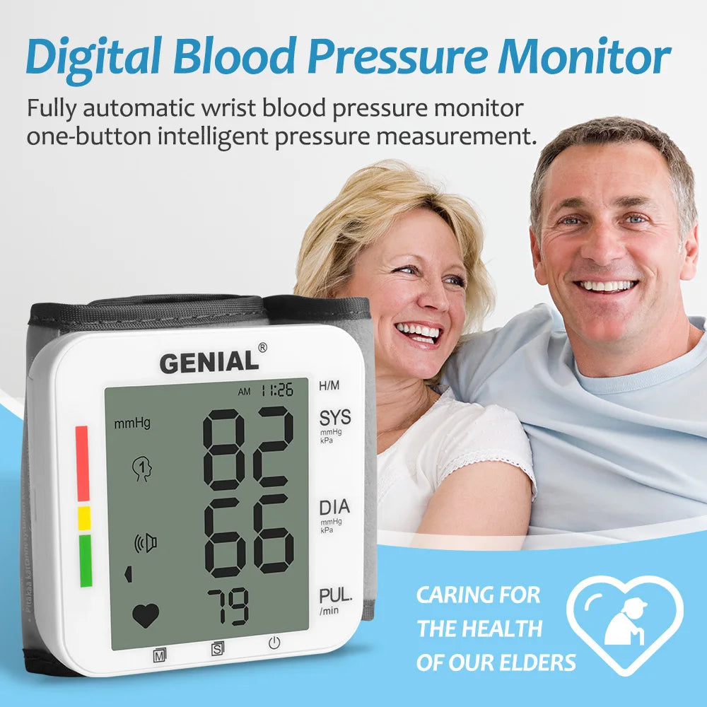 Wrist Blood Pressure Monitor with Large LCD & 240 Memory Peaceful Pleasures Health and Wellness