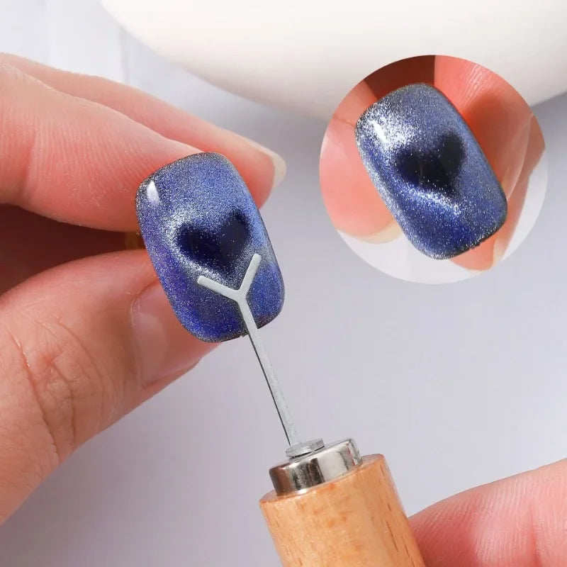 Y-Shape Cat Eye Magnet Wire | 3D Heart Nail Art Tool
