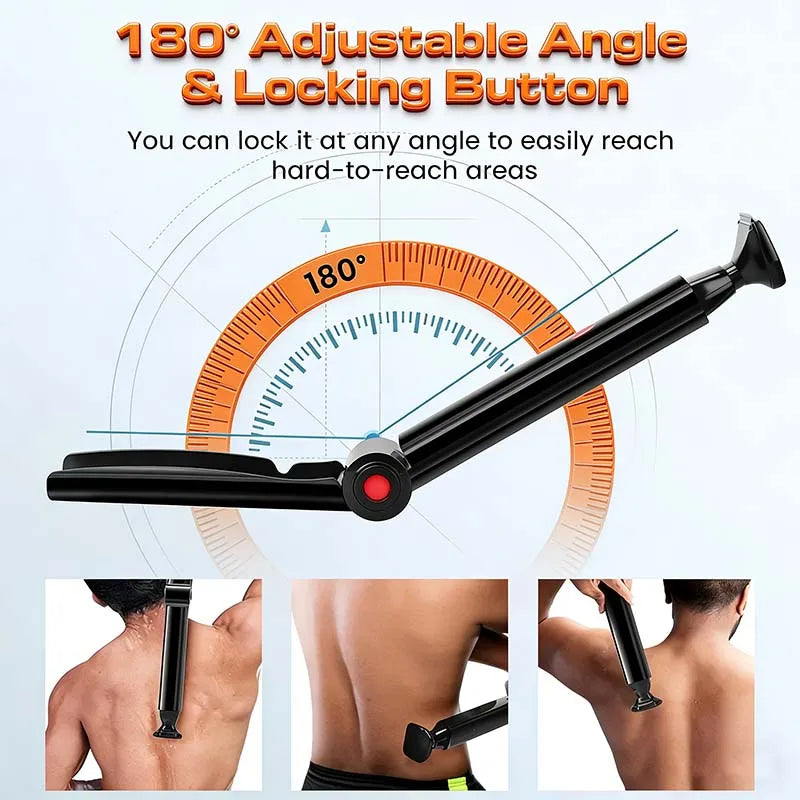 Cross-border New Arrival USB Charging Double-headed Electric Back Hair Removal Device with ABS Housing Washable Peaceful Pleasures Health and Wellness