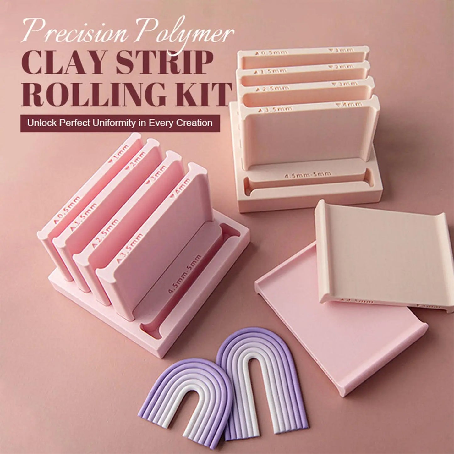 Clay Strip Rolling Mold Set – DIY Jewelry & Craft Tool