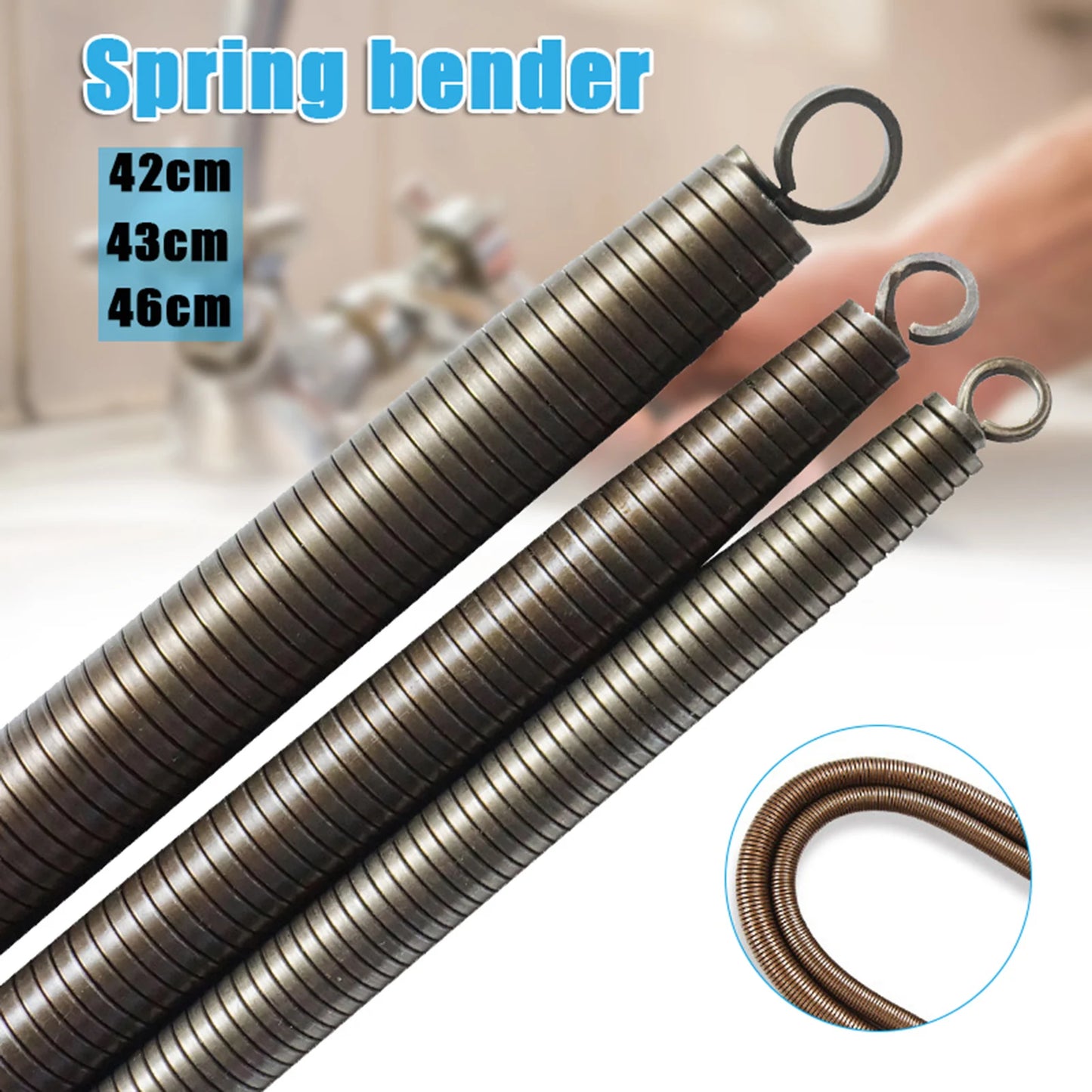 Spring Pipe PVC Pipe Conduit Bender Highly Performance Flexible Bender Copper Tube for Drain Pipe Metal & Electrical Piping Peaceful Pleasures Health and Wellness