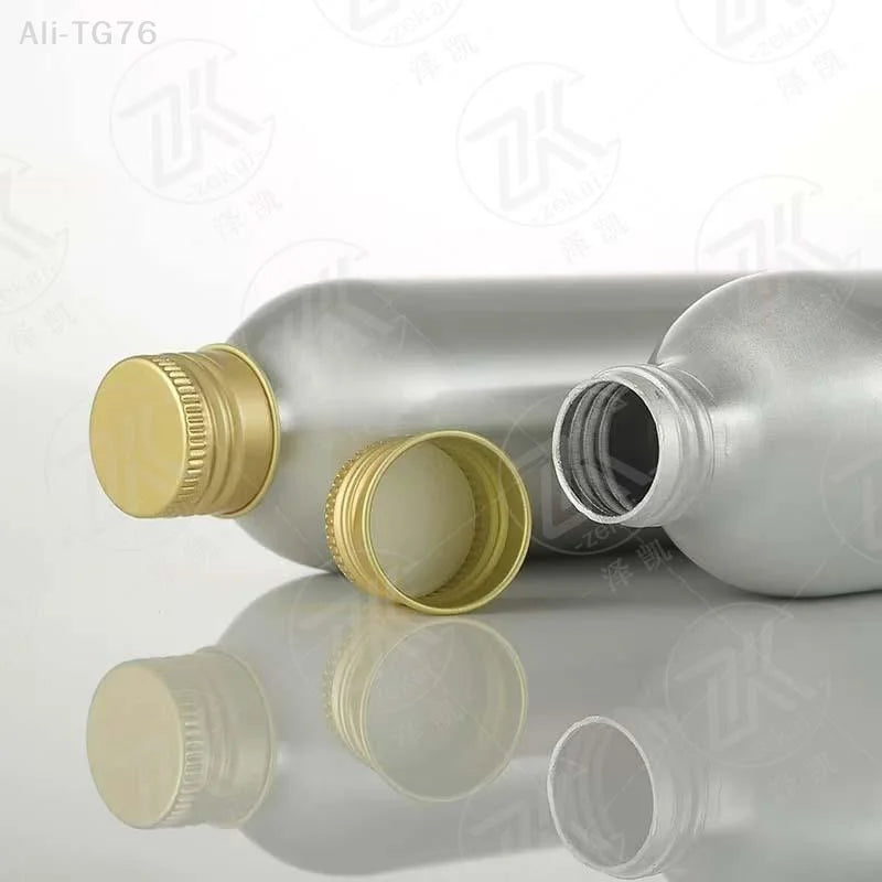 Gold Aluminum Refillable Travel Bottle 50ml–250ml Screw Cap