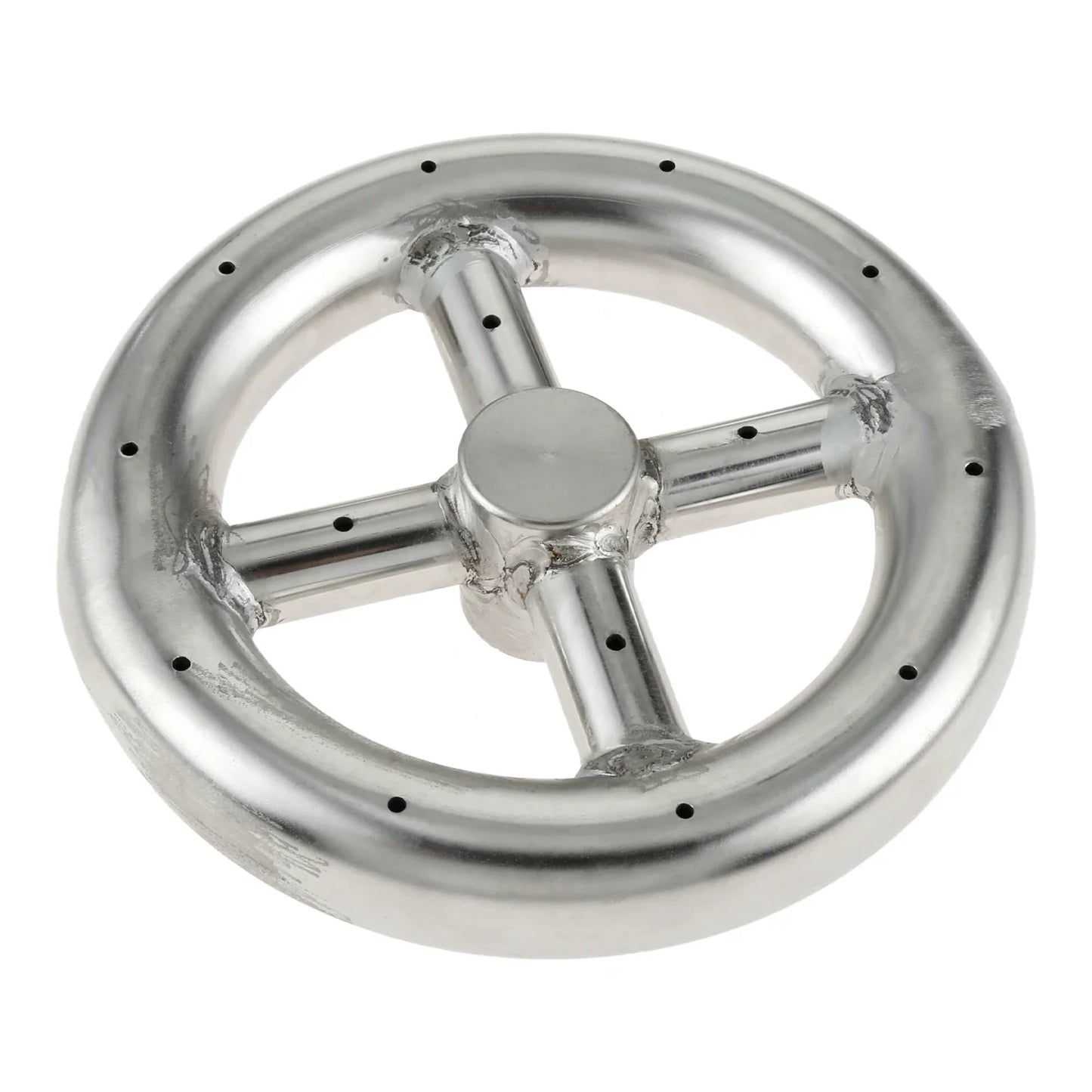 6-Inch 304 Stainless Fire Pit Burner Ring | 88,000 BTU Gas