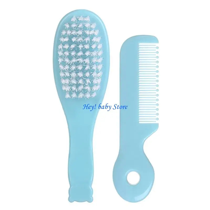 Baby Hair Brush & Comb Set – Cradle Cap Scalp Massage Newborn