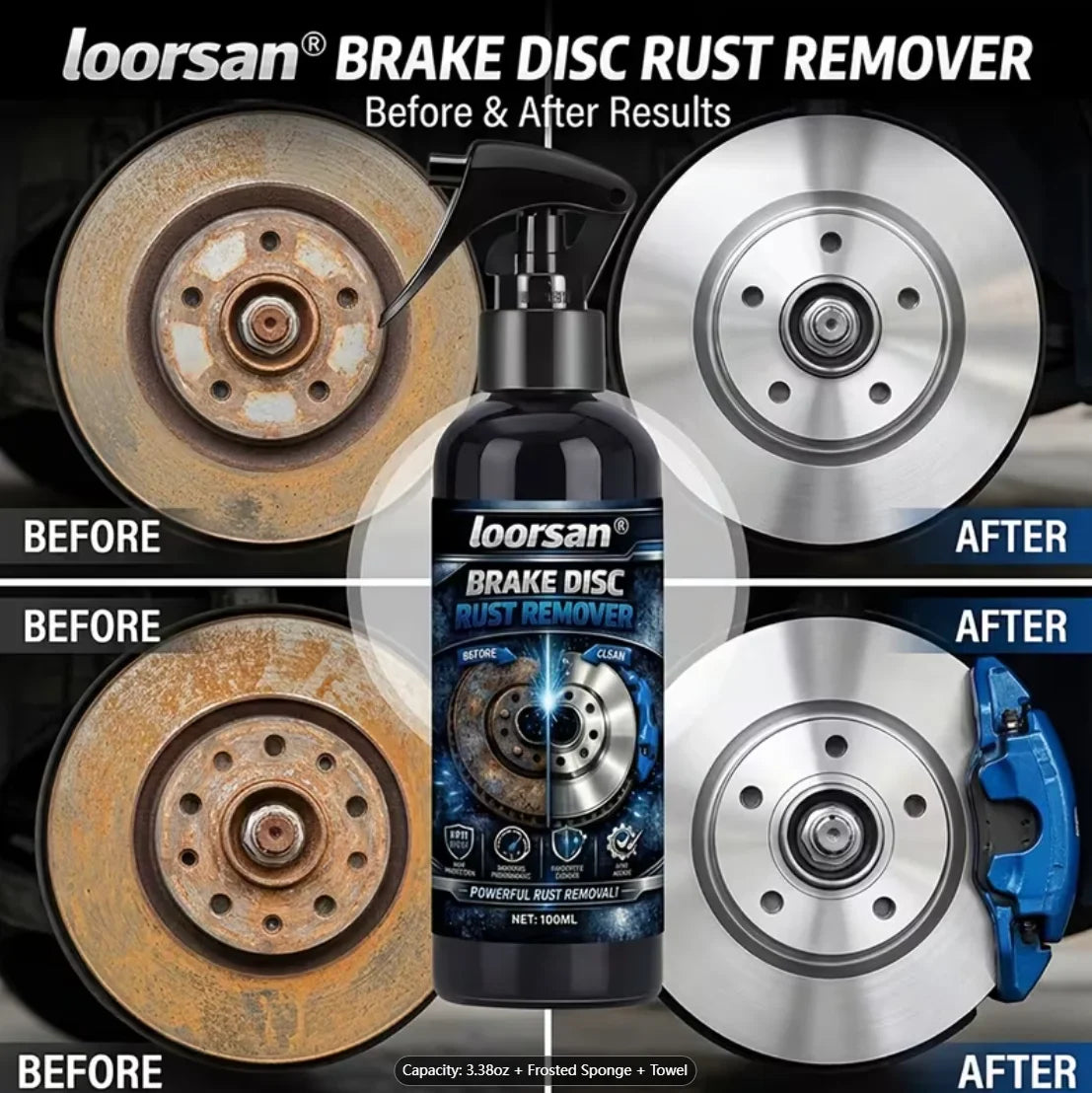 Car Brake Disc Rust Remover Spray 100ml – Wheel Hub Cleaner