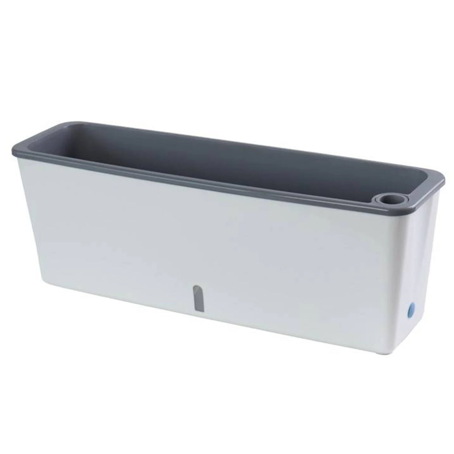 Lazy Twin-Layer Planter Pots Long Strip Double Layer Flower Pot for Indoor Home Garden Accessories Peaceful Pleasures Health and Wellness Default