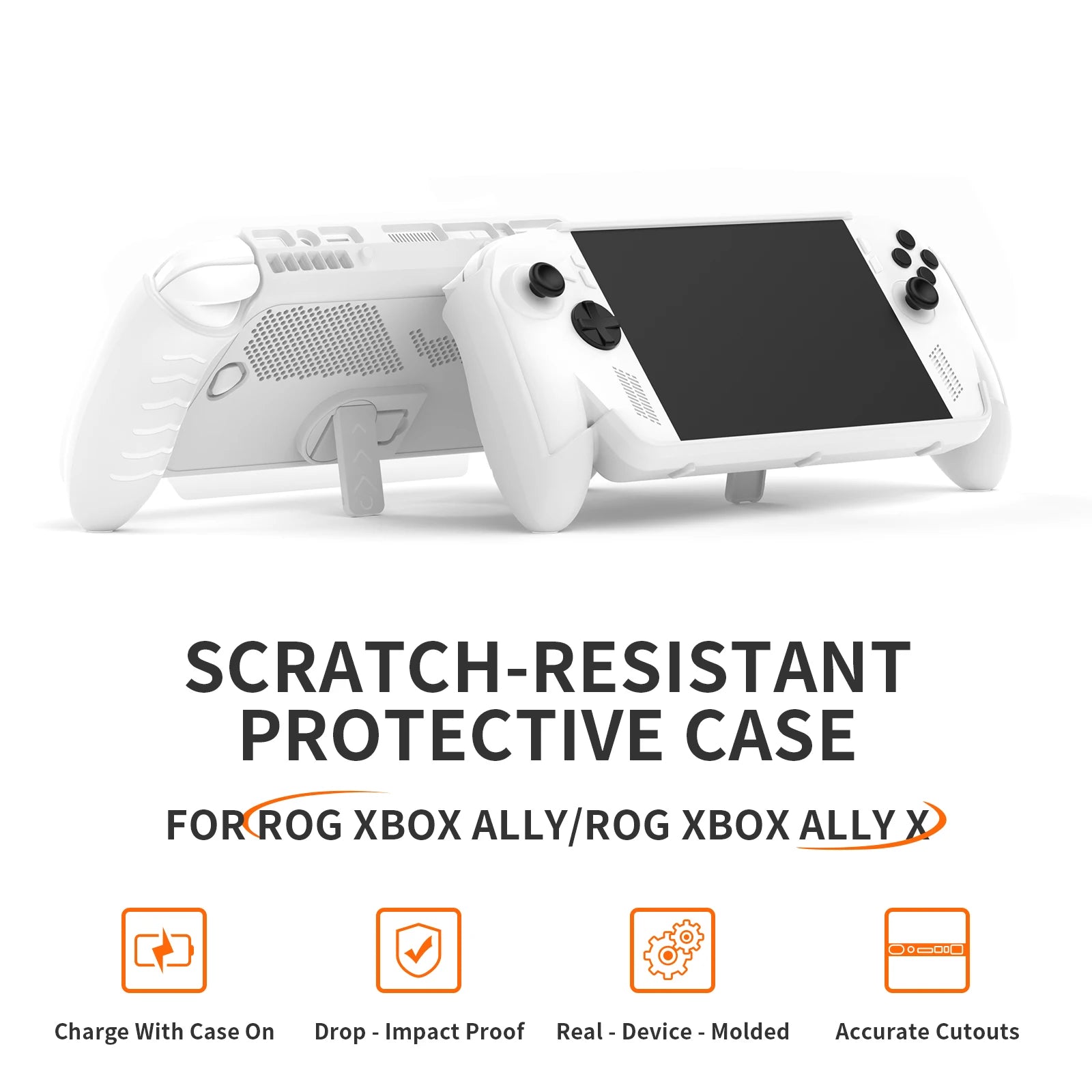 TPU Case Ergonomic Handle Grip Cover Anti-Drop Anti-Slip Handheld Game Console Host Shell For Rog Xbox Ally/Rog Xbox Ally X Case Peaceful Pleasures Health and Wellness