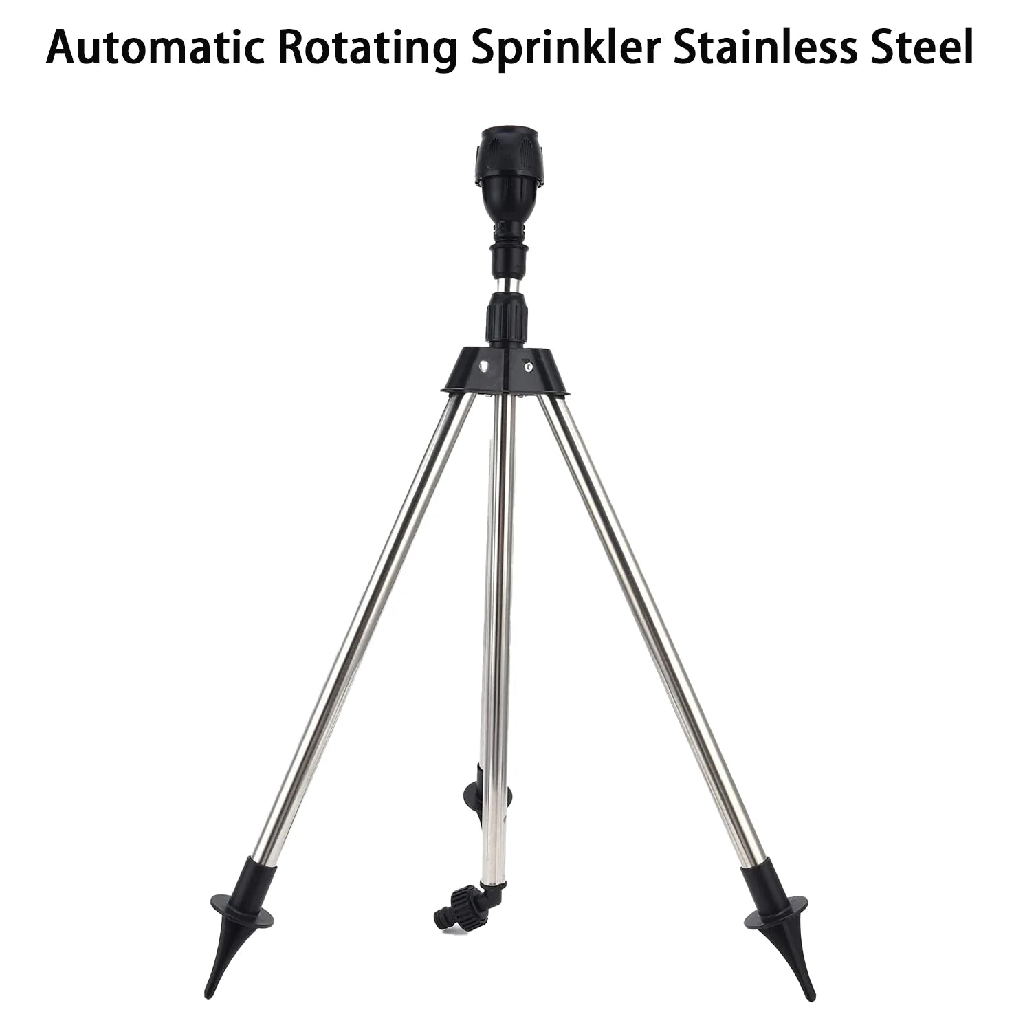 360 Rotary Irrigation Sprinkler Head with Tripod Telescopic Support Automatic Rotating Sprayer Garden Lawn Watering Sprinkler Peaceful Pleasures Health and Wellness