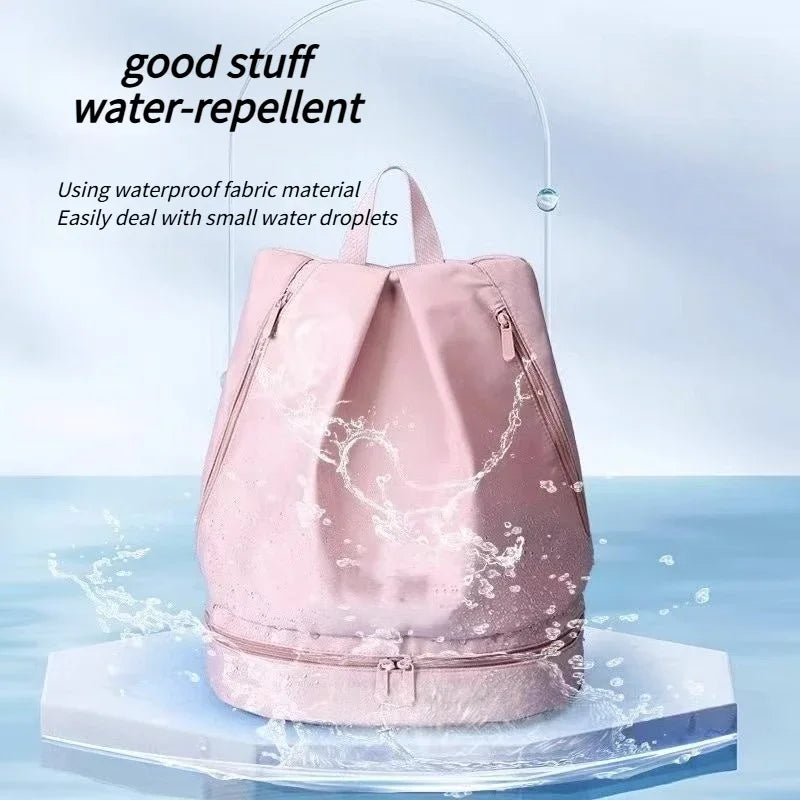 Waterproof backpack, swimming bag, dry wet separation, fitness storage bag, men's and women's travel, shower, portable backpack Peaceful Pleasures Health and Wellness