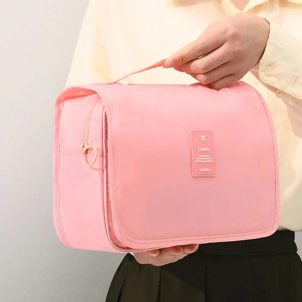 Waterproof Hanging Travel Makeup Bag & Toiletry Organizer