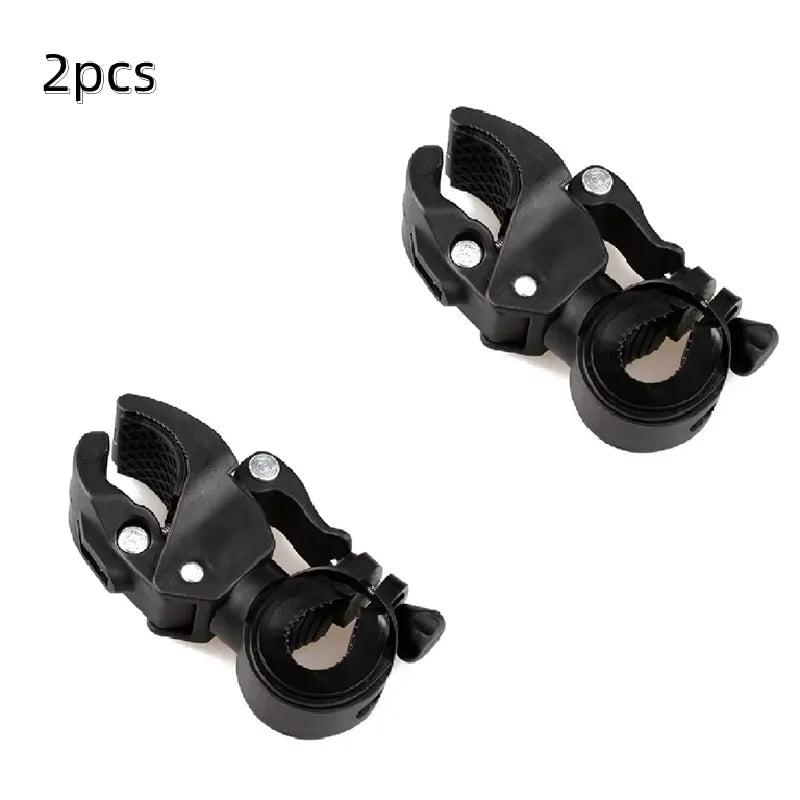 90/360° Rotating Bike Handlebar Flashlight Mount Clamp Holder