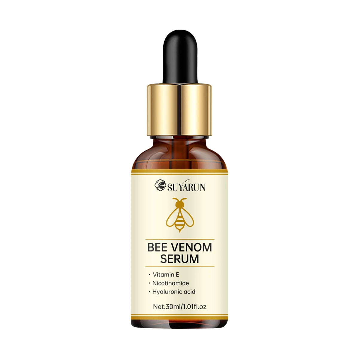 SUYARUN Vitamin E & Hyaluronic Acid Honey Face Serum - Hydrating Anti-Aging Brightening Skin Care, Nourishing Repair. Peaceful Pleasures Health and Wellness 30ml