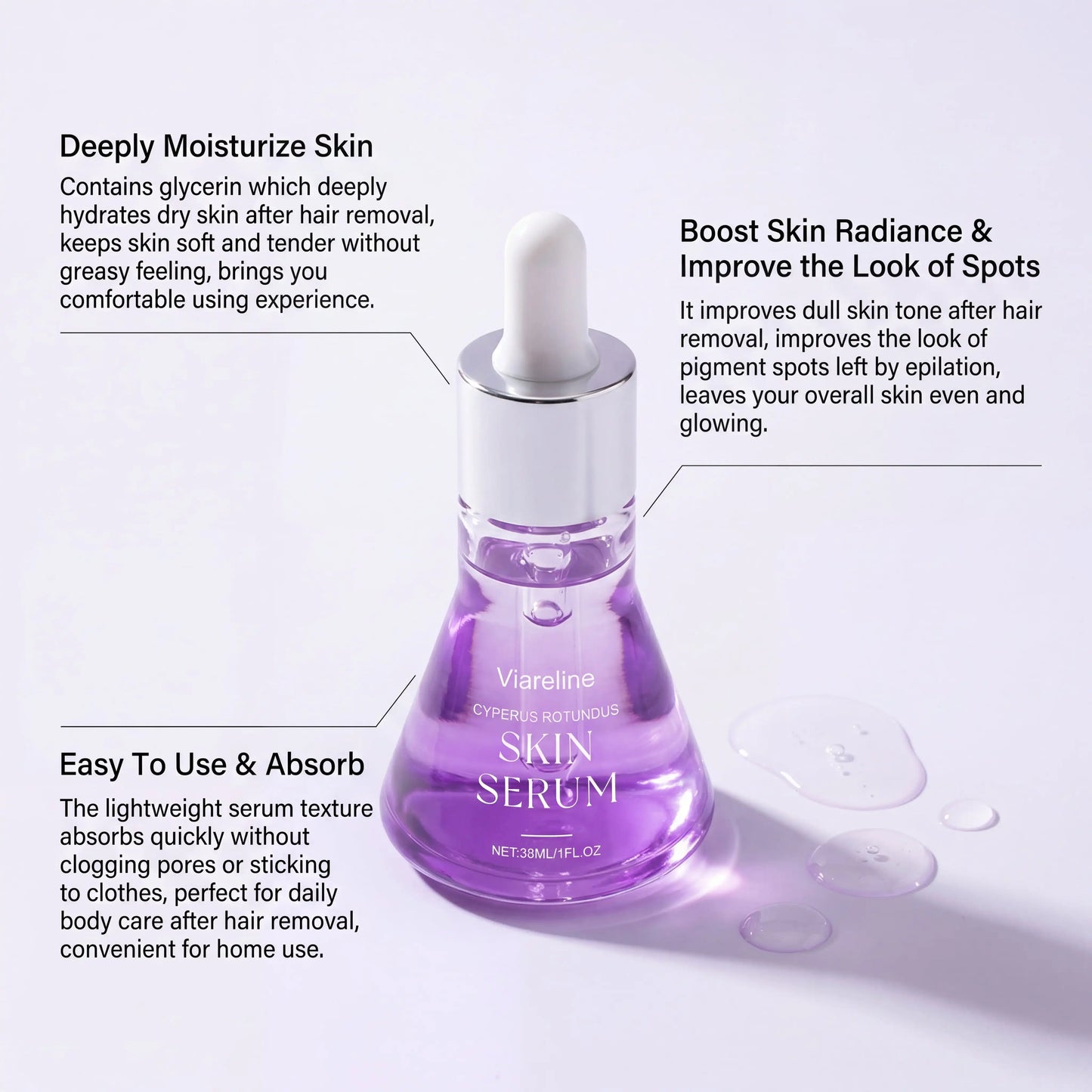 Post Hair Removal Serum | Hyaluronic Acid & Ceramide 30ml