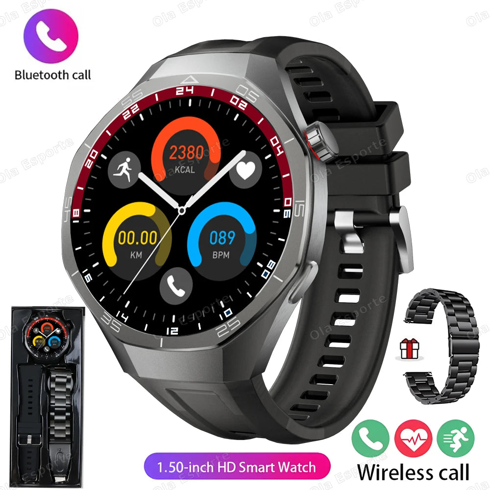 2026 New Smart Watch Bluetooth Calling Fitness Tracking Music Playback Health Monitor Smartwatch for Men Women Double strapHW12 Peaceful Pleasures Health and Wellness Black Double strap