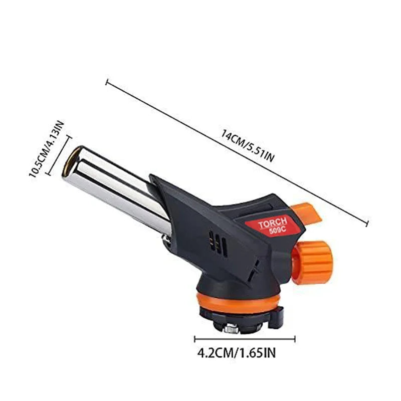 Adjustable Butane Torch – Crème Brûlée, BBQ & Baking Lighter
