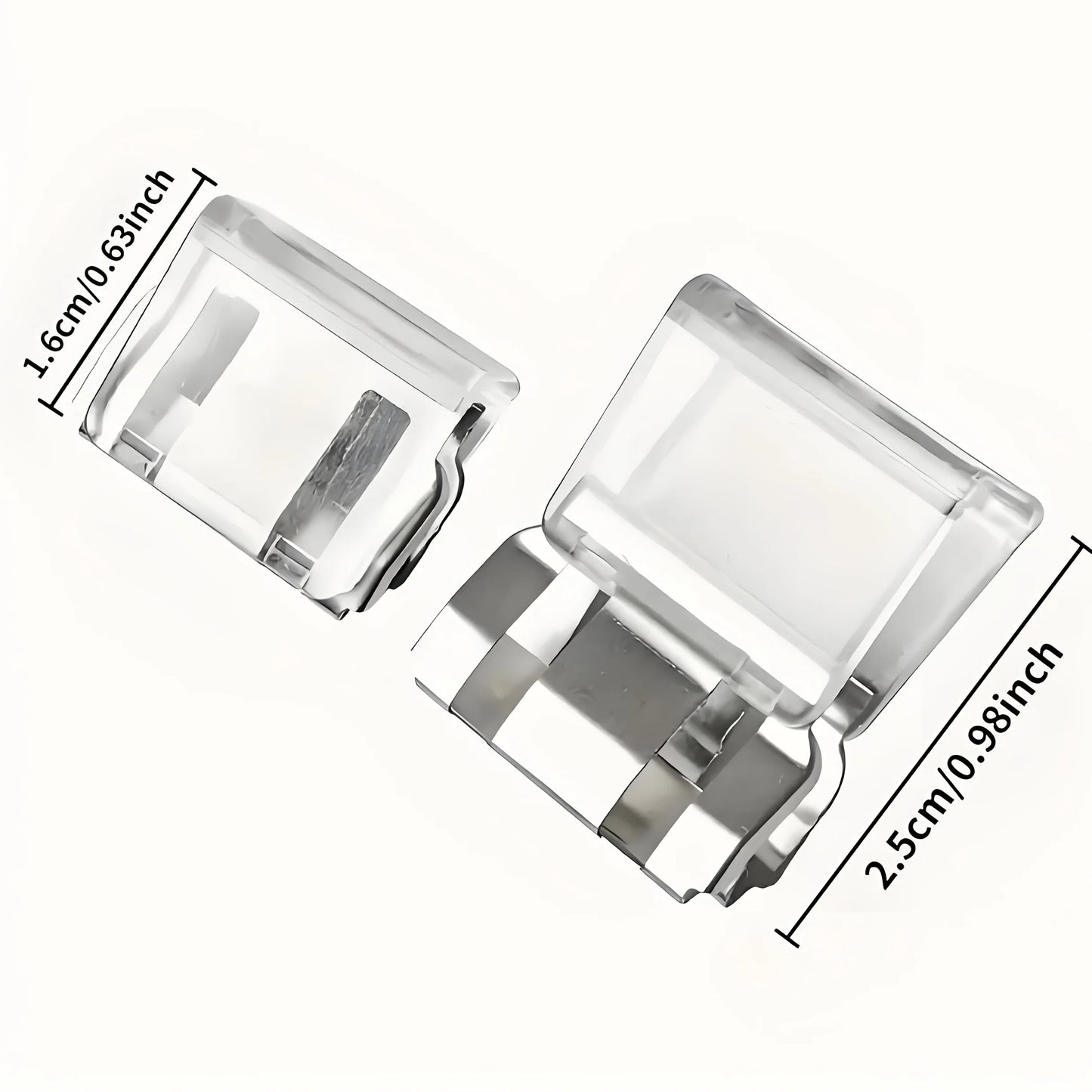 10-Piece Clear Page Holder Durable Plastic Bookmark Office Study