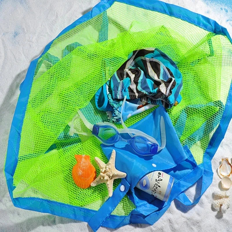 Large Mesh Beach Bag – Sand-Free Tote for Towels & Swim Gear