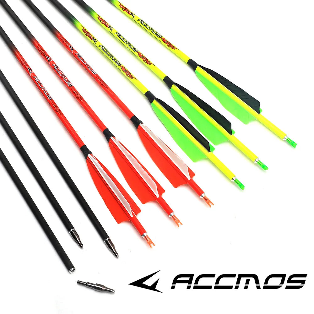 ACCMOS ID4 2 6 Pure Carbon Arrow Archery Spine 340 1000 Shaft