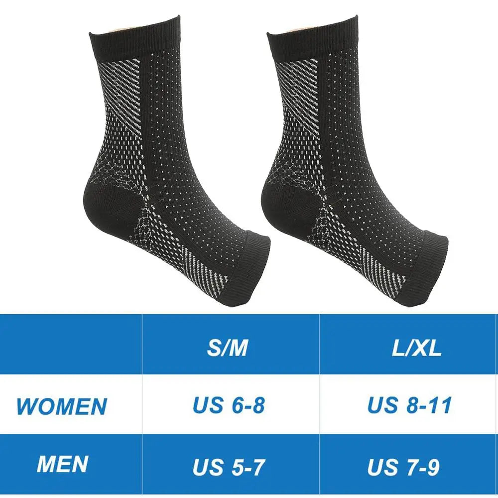 Compression Sleeve Socks for Swollen Feet & Ankles | 15–20 mmHg