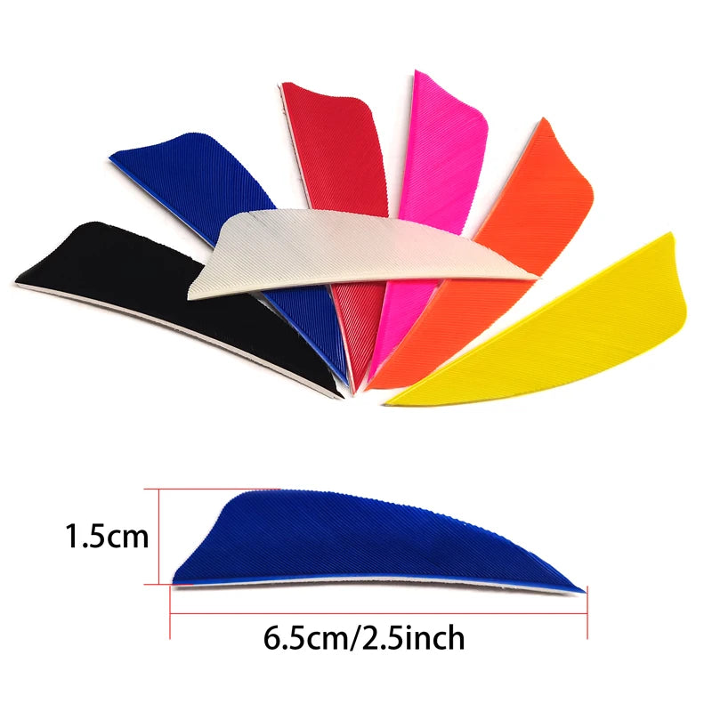 Archery 2 5 Inches Turkey Feather Arrow Fletching Vans DIY Real