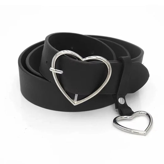 Creative Fashion Women Heart-shaped Buckle Waist Belt Version Peaceful Pleasures Health and Wellness