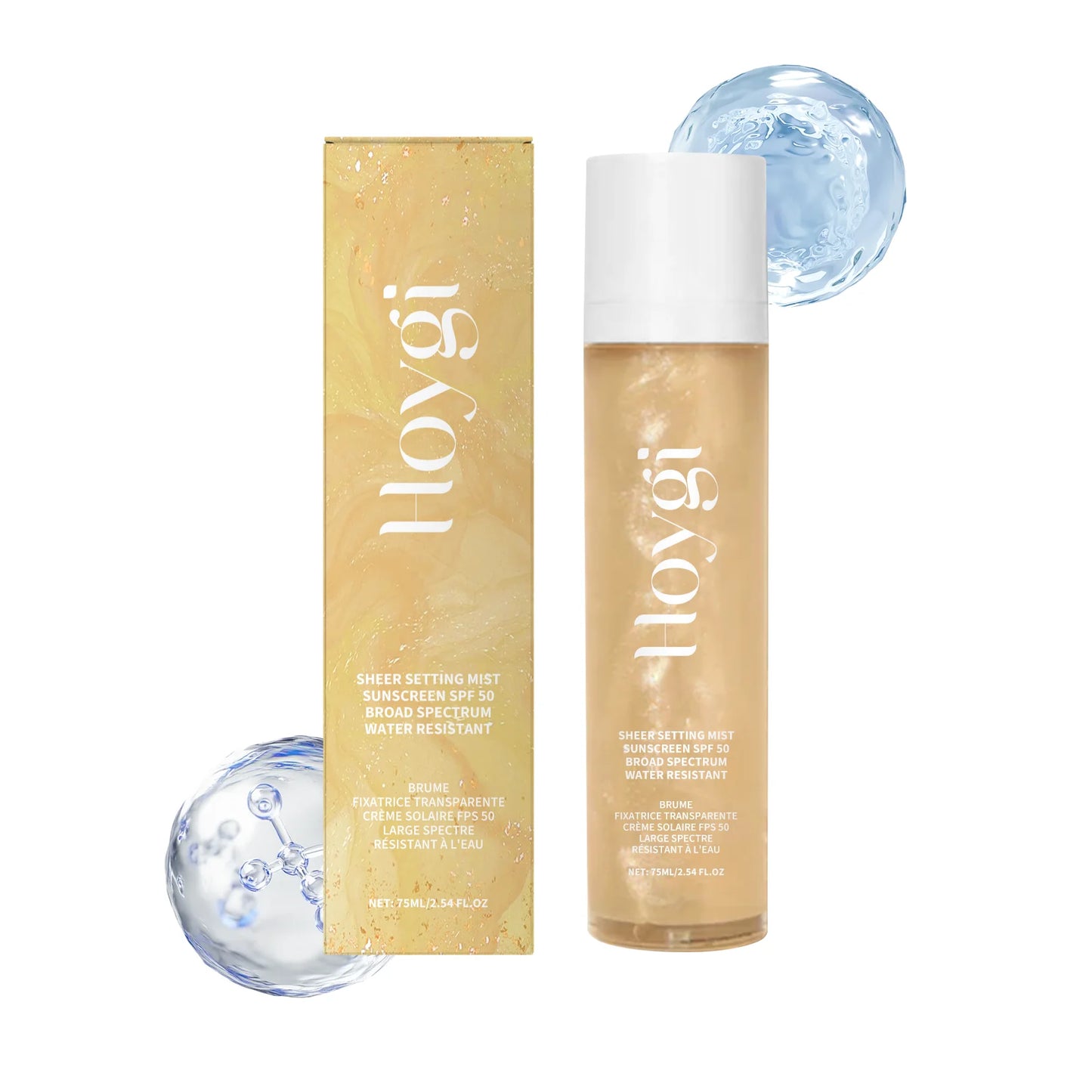SPF 50+ Makeup Setting Spray – Oil Control & UV Protection Peaceful Pleasures Health and Wellness 75ml Boxed