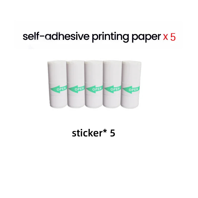 57mm Colorful Thermal Label Sticker Paper – Bluetooth Mini Printer