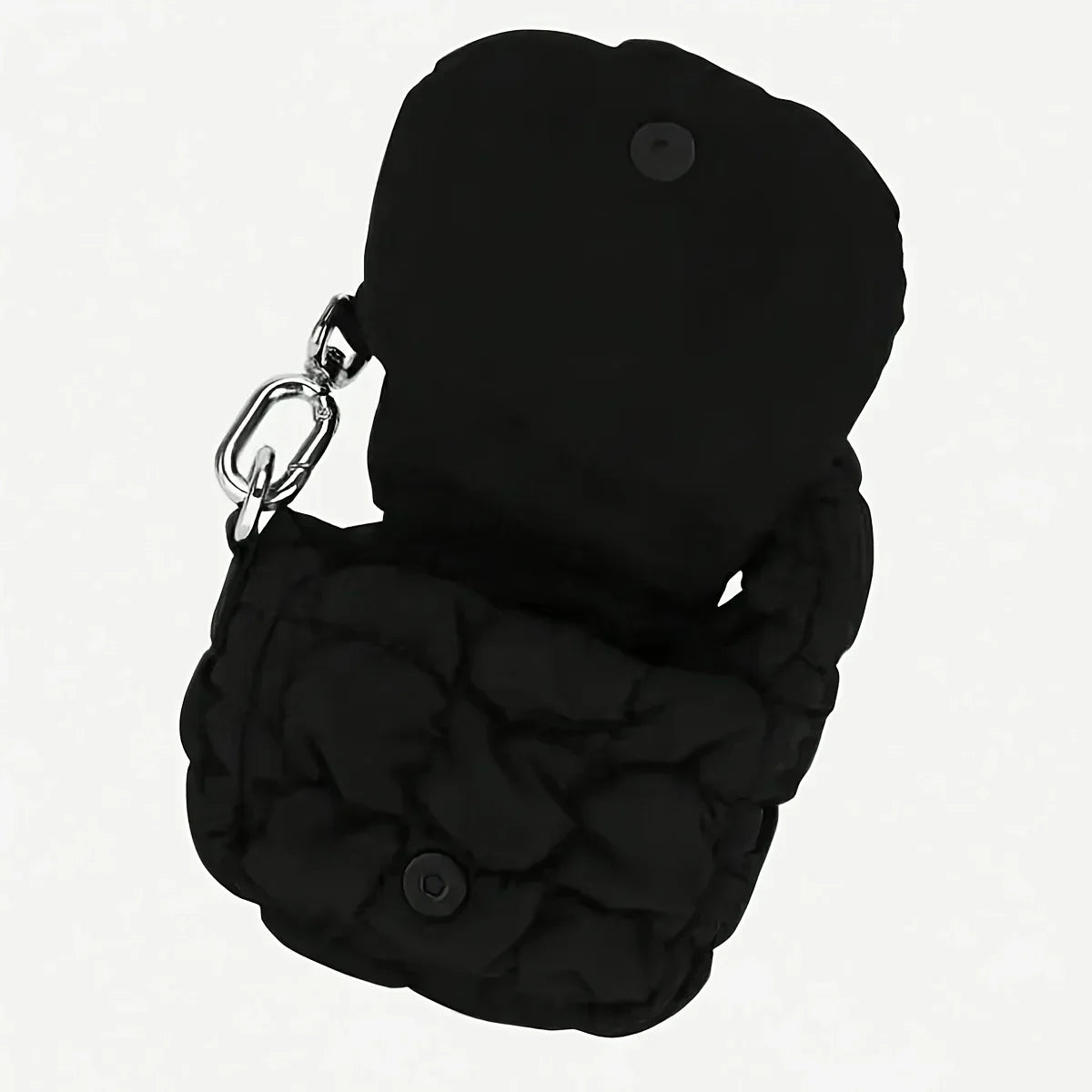 Black Mini Cloud Waist Pack | Nylon Fanny Bag with Coin Purse Mini Waist Pack Peaceful Pleasures Health and Wellness