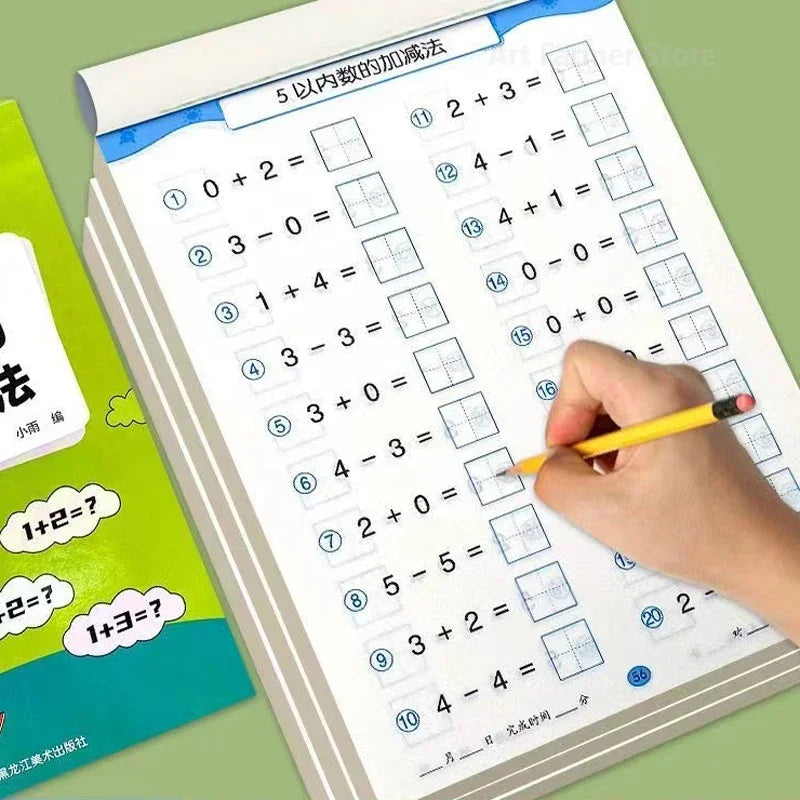 61 Pages Children Addition Subtraction Book Learning Mathematics
