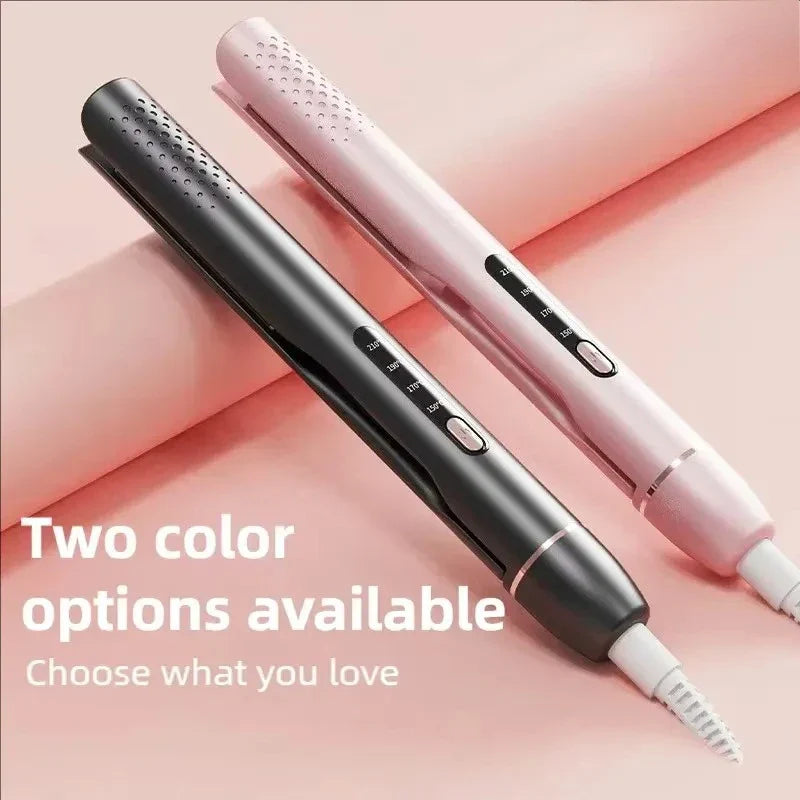 URGGU 2-in-1 Hair Straightener & Curling Iron | LCD Display