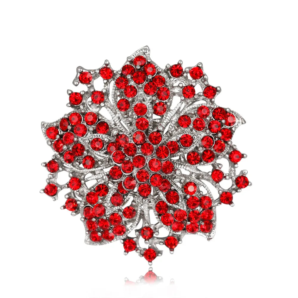 Vintage Flower Shape Brooch Pin Elegant Clothing Accessories Flower Brooch Gift for Women Girls Use Peaceful Pleasures Health and Wellness