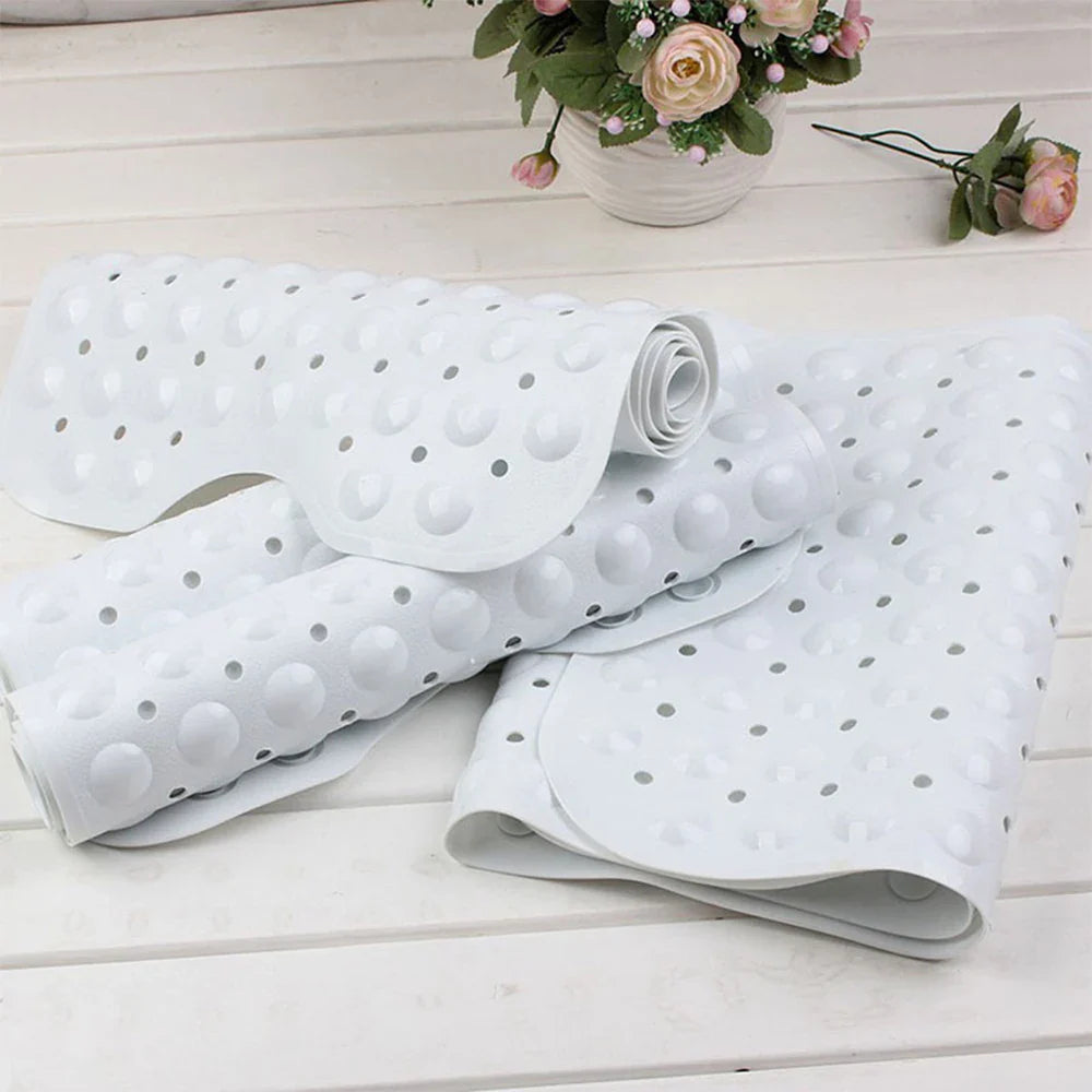 Large Non-Slip Bath Mat 100x40cm – PVC Pebble Shower Mat