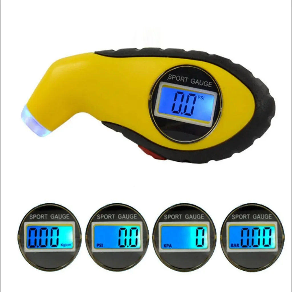 Heavy Duty Digital Tire Pressure Gauge 200PSI Tester For Truck Car SUV Bike LCD Screen With Calibration Peaceful Pleasures Health and Wellness