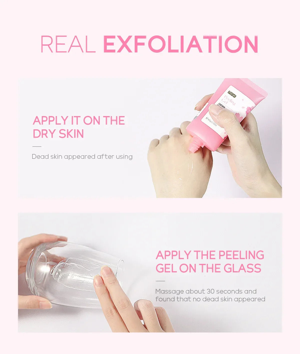 Sakura Exfoliating Gel Face & Body Scrub 60g Peaceful Pleasures Health and Wellness
