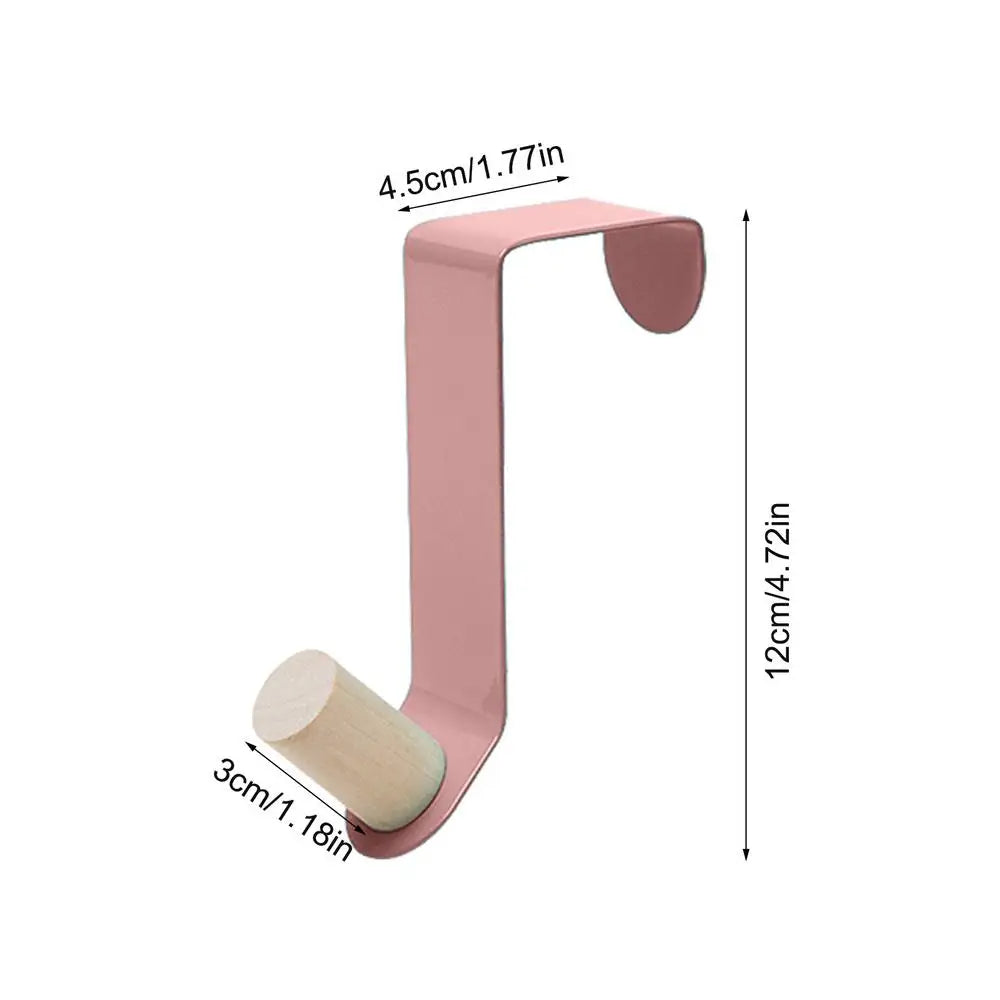 Wreath Hanger For Front Door Wreath Hook Front Door Garland Metal Hanger Hook Non-Scratch Christmas Decor Door Hook With Ball Peaceful Pleasures Health and Wellness Pink China Mainland