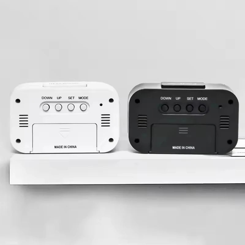 LED Digital Electronic Alarm Clock With Backlight Snooze Calendar Screen Display For Home Office Desktop Table Peaceful Pleasures Health and Wellness