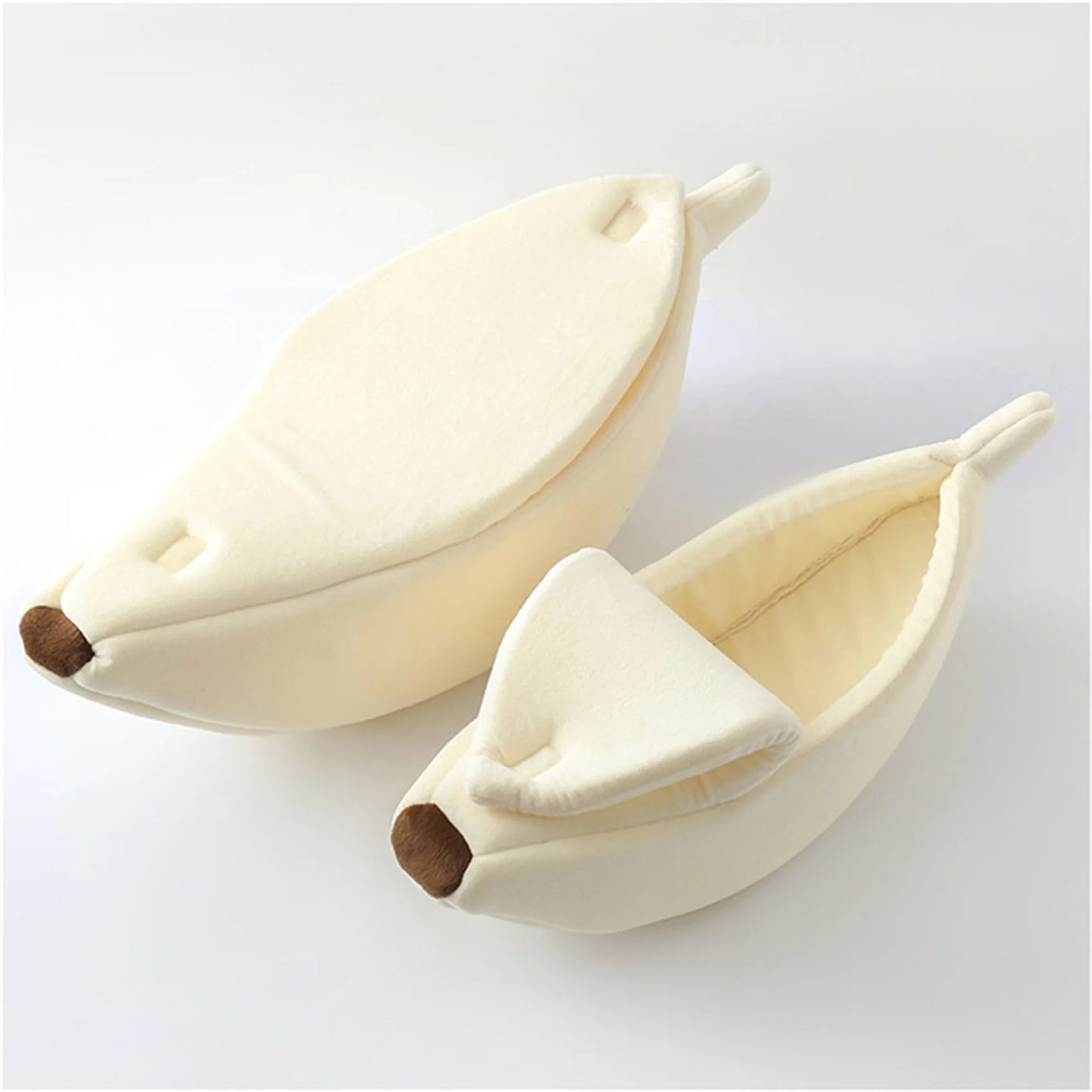 Cute Cats Beds Deep Sleep Comfort In Winter Bed Banana Shape for Cat's House Products Pets Creative Indoor Small Cat Dog Beds Peaceful Pleasures Health and Wellness