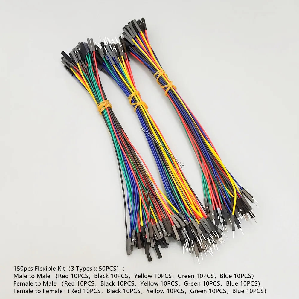 50-300pcs 10cm 20cm 30cm Jumper Wire Dupont Cable Line Connector Assorted Kit for Arduino Raspberry pi Electronic Breadboard PCB Peaceful Pleasures Health and Wellness 150pcs Mix kit 20cm