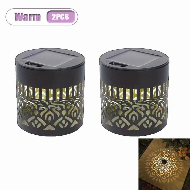 Solar Mandala Sunflower Wall Lamp – Outdoor Fence Garden Light