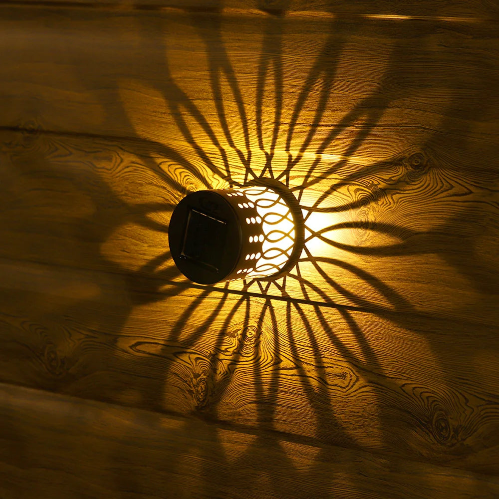 Solar Outdoor Wall Lantern – Decorative Garden Fence Light