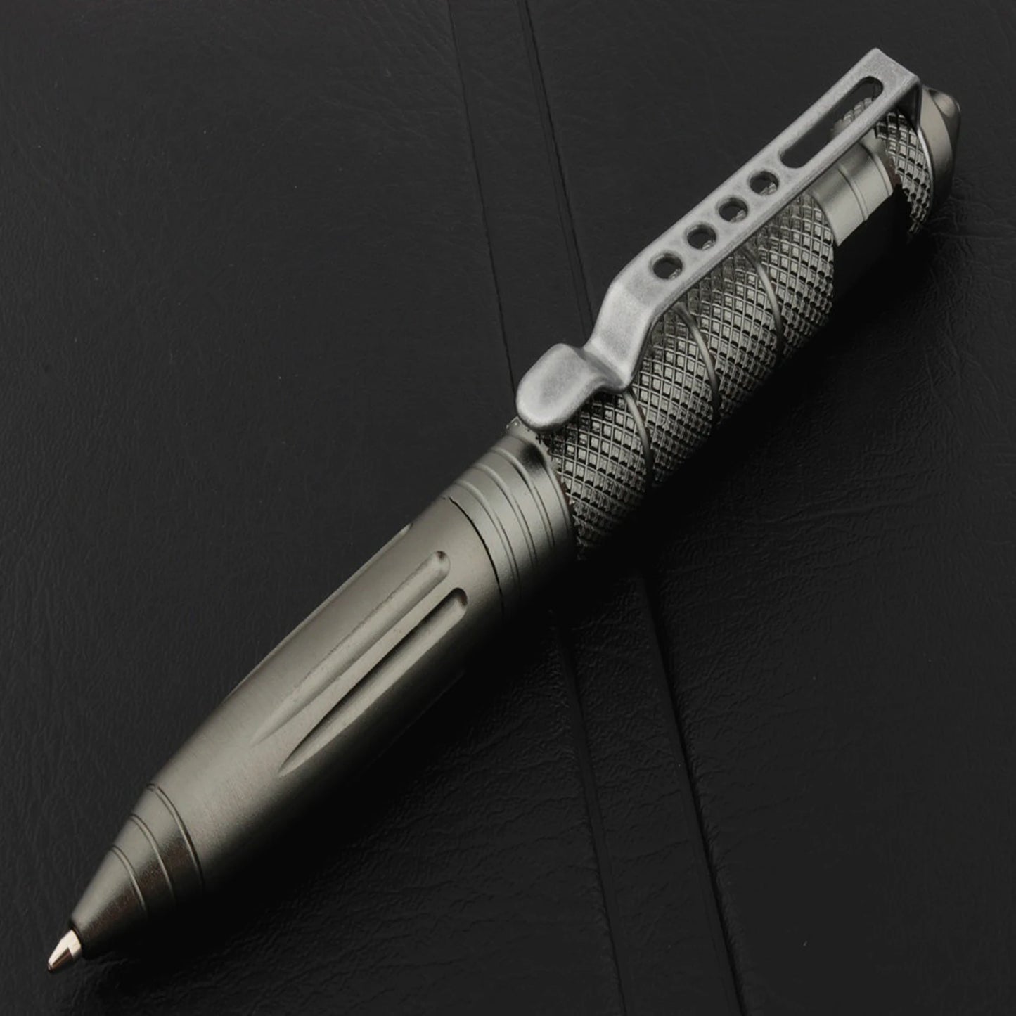 Military Tactical Pen – Tungsten Steel Glass Breaker + 6 Refills