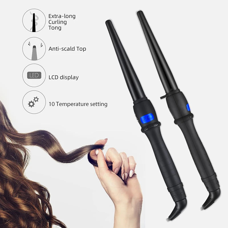 Portable 360 Ceramic Magic Electric Hair Curler Wholesale Led Thin Professional Curling Iron Set Wand Hair Curler Peaceful Pleasures Health and Wellness