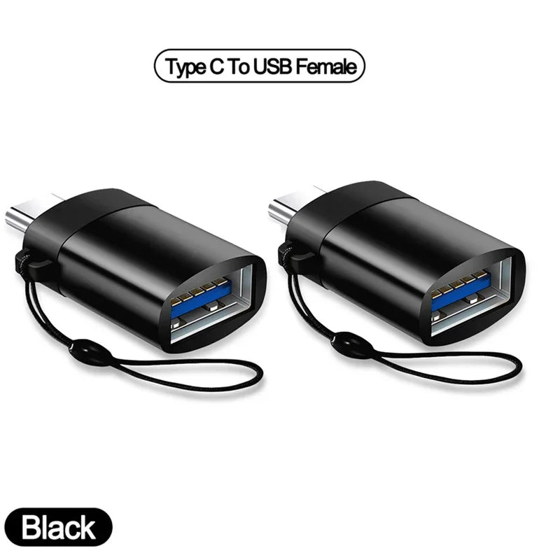 1-8PCS Type C To USB 3.0 OTG Adapter USB C Male To USB Female Converter For Laptop Macbook Samsung Xiaomi USB C OTG Connector Peaceful Pleasures Health and Wellness 2pcs Type C-USB