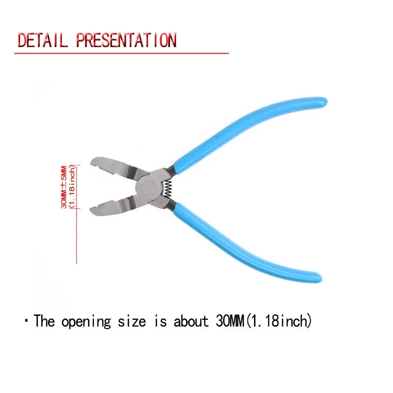 Multifunctional Diagonal Pliers Auto Clip Pliers Wire Stripper Rivet Tightening Staple Screwdriver Removal Auto Repair Hand Tool Peaceful Pleasures Health and Wellness
