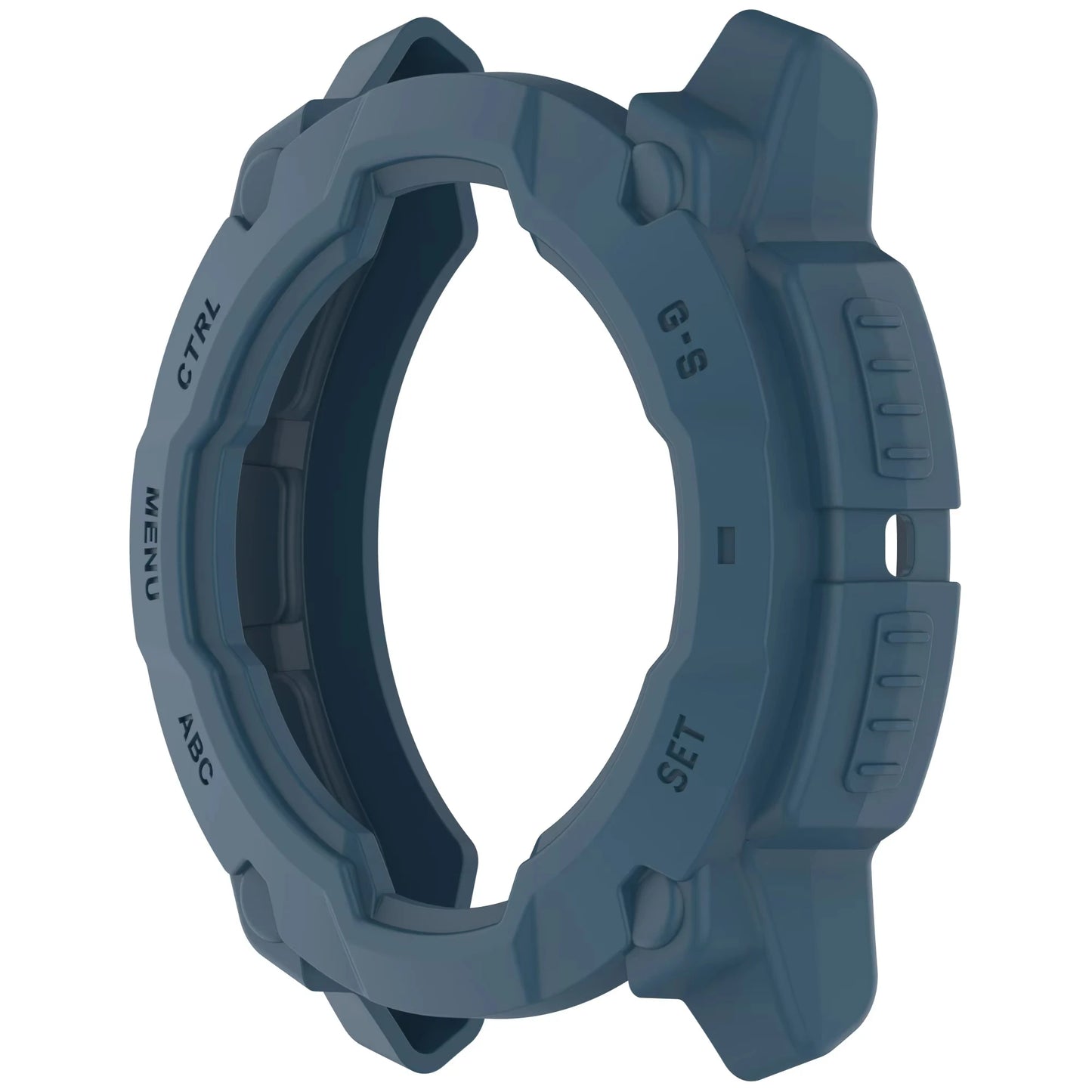Silicone Case for Garmin Instinct 3 45mm & 50mm Protector Peaceful Pleasures Health and Wellness Dark Blue 50MM