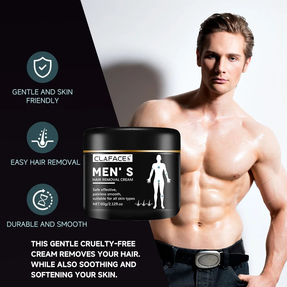 LGRAMER Men's Painless Hair Removal Cream – Body & Armpit