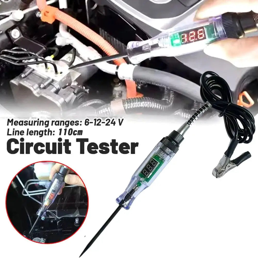 Auto Circuit Tester Probe Pen – DC 12V 24V LED Voltage Tester
