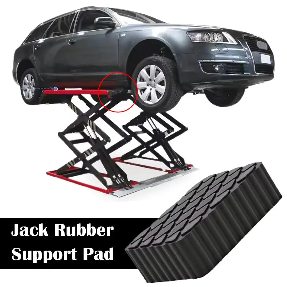 1Pcs Car Jack Rubber Pad Shock Absorbing Non-Slip Lift Support Blocks Height Increasing Chassis Protector Stabilizer For Repair Peaceful Pleasures Health and Wellness