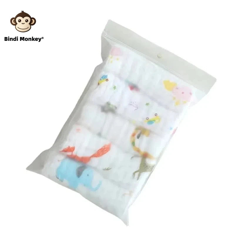 Muslin Baby Washcloths 6-Layer Cotton Burp Cloths 5 Pack